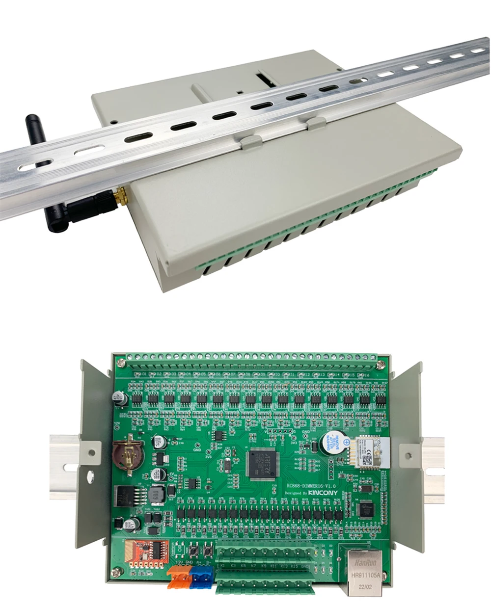 KINCONY KC868-D16 16 CH Tuya диммер контроллер Wi-Fi и Ethernet RS485 модуль автоматического включения света через