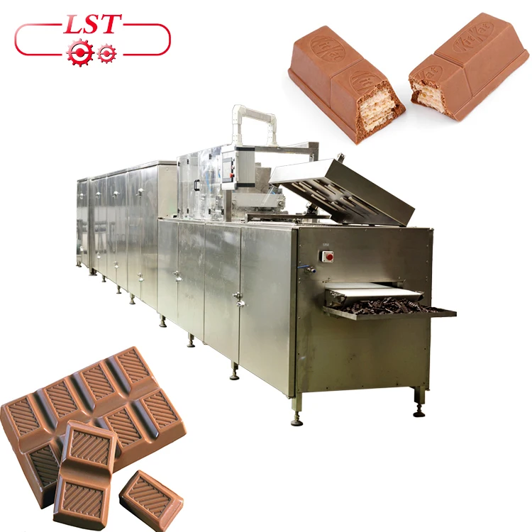 Manufacture Small  Chocolate Beans  Coating  Enrobing Peanut machine Line Automatic Chocolate Moulding Processing  Line