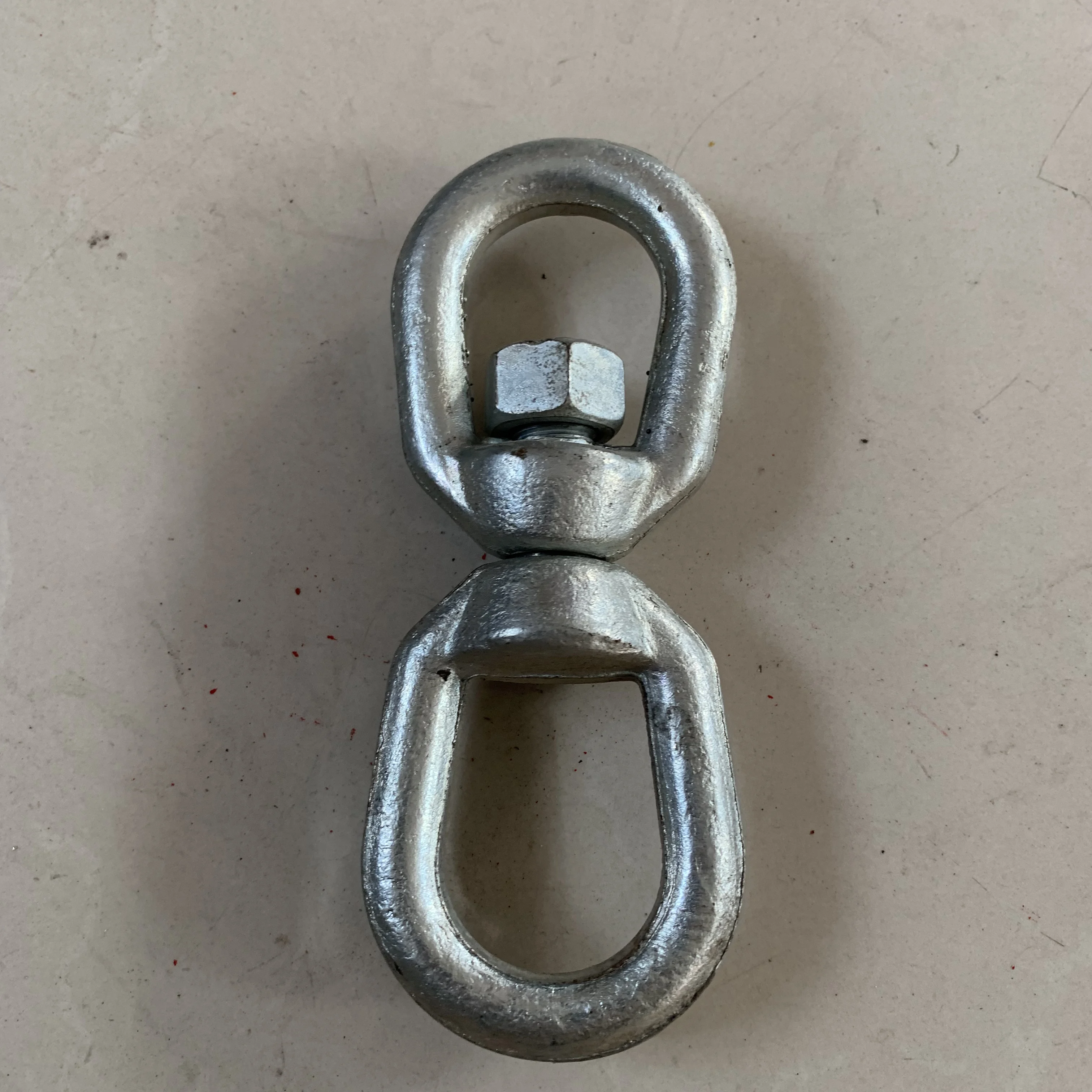 
China Double Eye Link Chain Swivel Eye Steel Swivel Ring for Rigging 