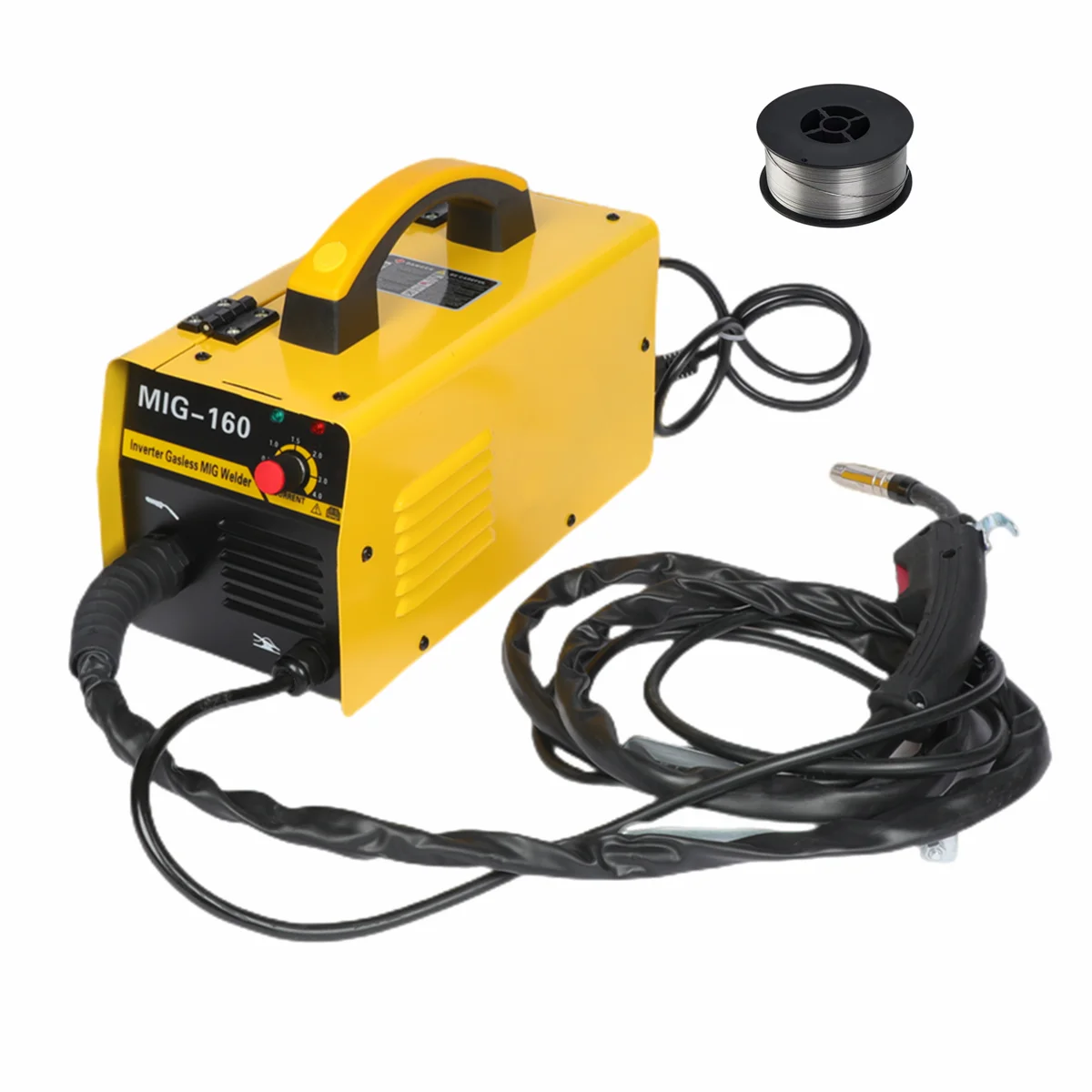 China welder New design 160 mig gasless welding machine without gas flux cored welding wire mig welders