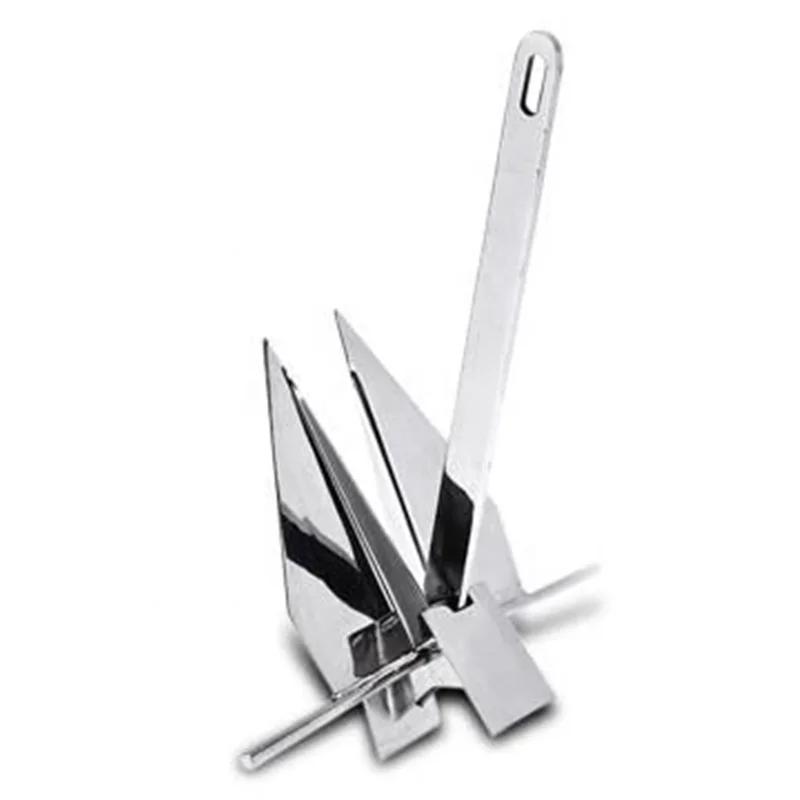 Shipping High Mirror Polished Marine AISI316 Stainless Steel Delta Anchor for Ship Yacht