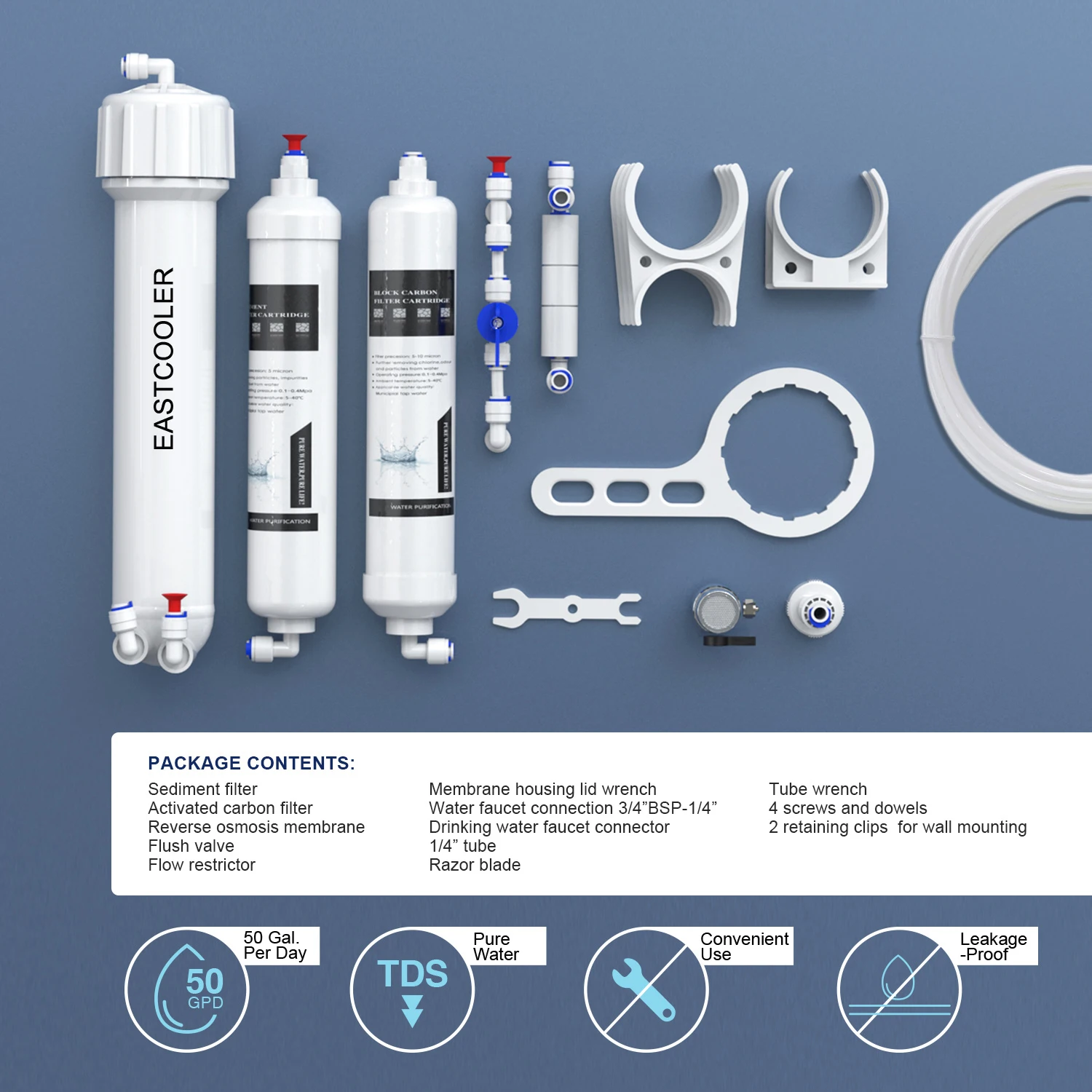 RO Aquarium Water Filter System 50-600G Optional