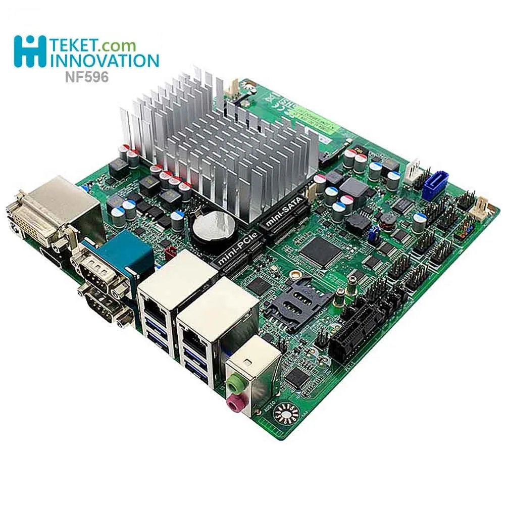 For Jetway NF596 Mini-ITX Industrial Motherboard Intel Celeron Braswell N3160/3150 SoC Processor Support HDI, DVI-D, LVDS