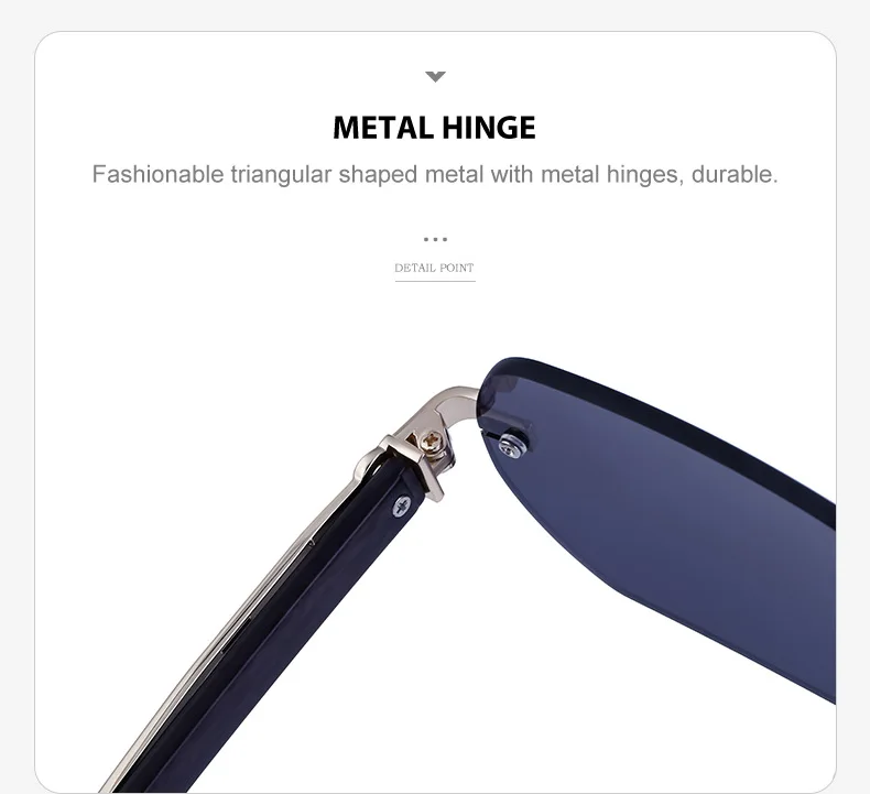 China Wholesale Small Square Shades Glasses man own brand Rimless Metal Diamond Cut Sunglasses Luxury Wood Sunglasses