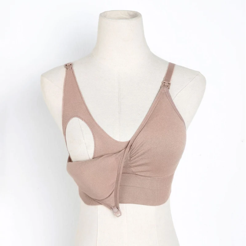 Бесшовные женские бюстгальтеры большого размера для кормящих матерей, поддерживающие грудью, сглаживающие полноразмерные Бюстгальтеры без косточек