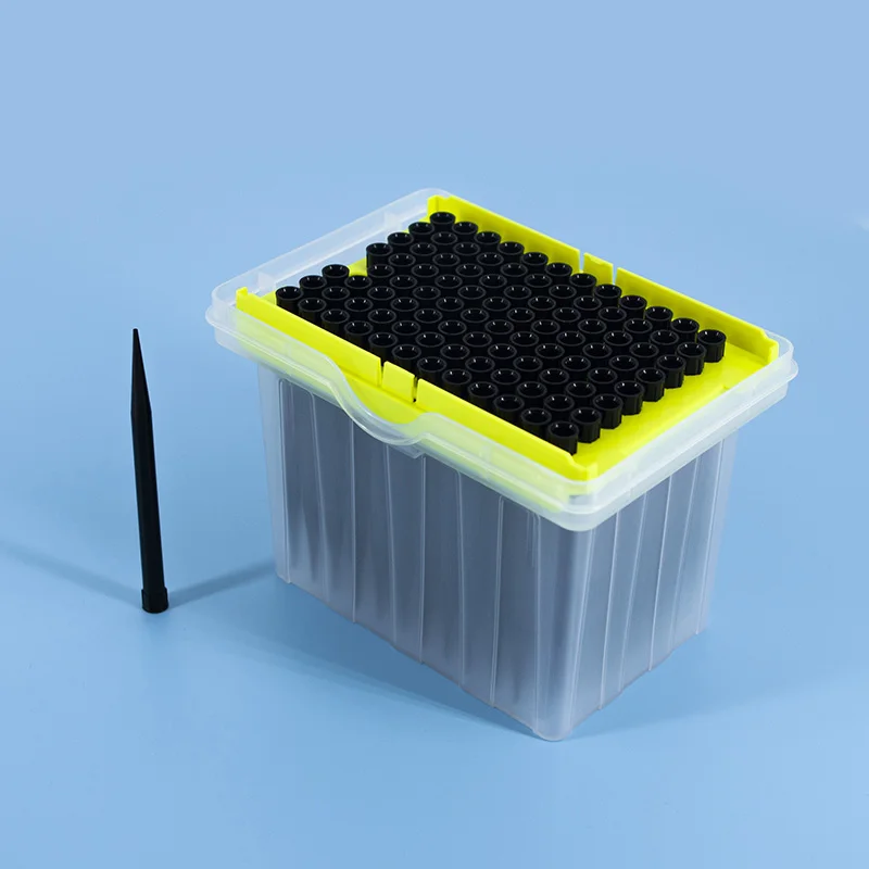 
Disposable 1000UL Black Color Tecan Conductive Sterile Robotic Tip Pipette Tips Conductive Rubber Tip 