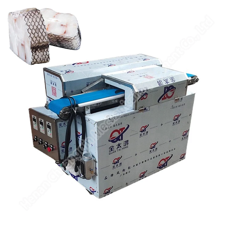 Chicken breast fillet burger machine conveyor type fresh cube cutter slicer meat cutting