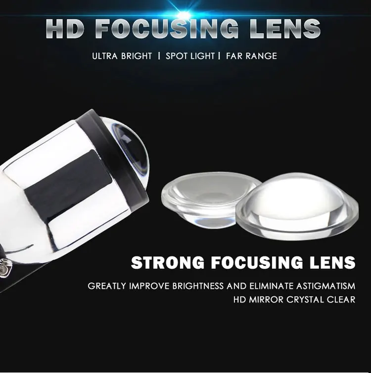 Super Bright led Projector H4 Mini Lens Y6D LED Headlight Bulbs 36W Hi Low Beam Car Light