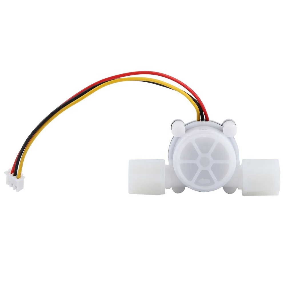 1Pcs Water Hall Flow Effect Sensor Control Flowmeter G1/4 For Water Cooler