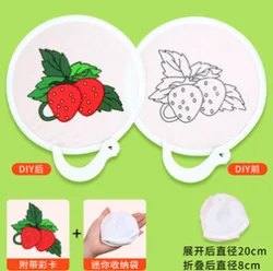 Складные бамбуковые изделия, изготовленные на заказ Пустые Детские художественные Материалы для творчества, группа веера, подарок, ручная роспись, бумажный веер, складной веер