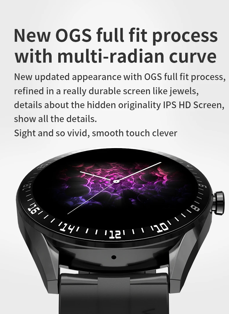 
K60 Smart Watch MTK2502 Full Touch Screen Smartwatch Heart Rate Sleep Monitor BT Smart Watch 