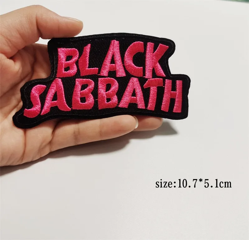 Patches Band Rock Letter for Clothing Thermoadhesive Patches Music Punk Badges Skull Hand Sewing Applique for Jacket
