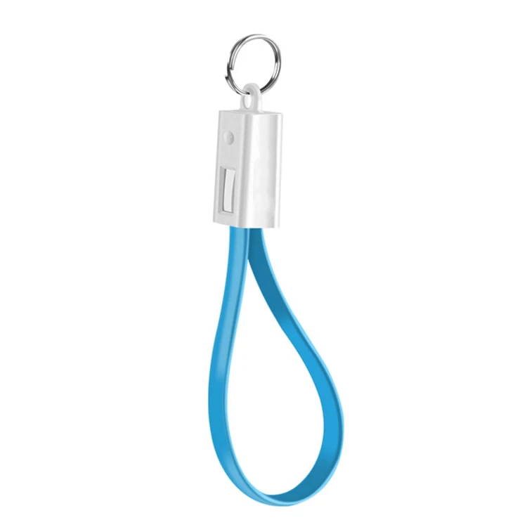 Подгонянные выдвиженческие продукты Кремниевая Резина usb брелок кабель для передачи данных зарядное устройство