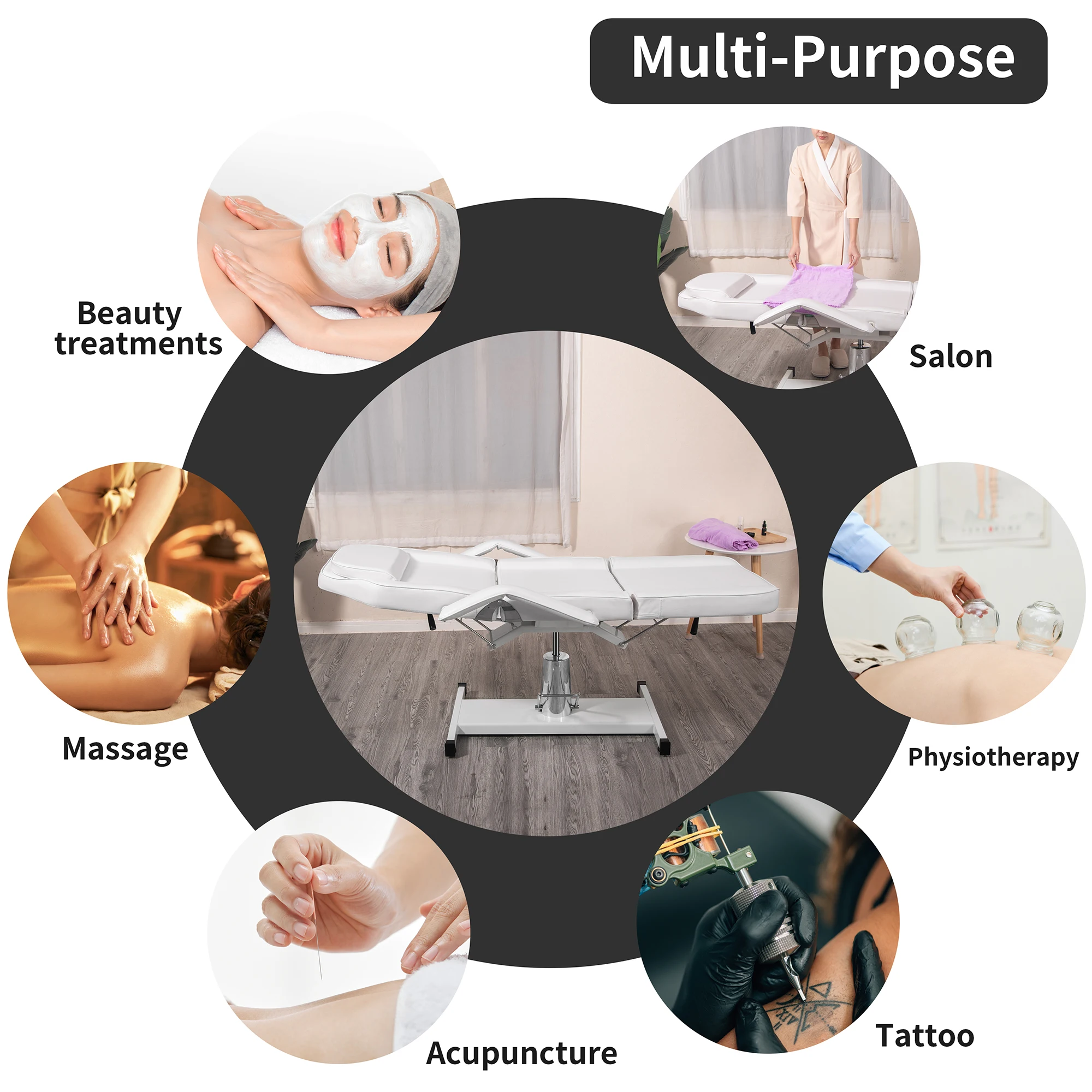 heavy duty hydraulic pump for beauty salon hair salon hot sale hairdressing facial bed