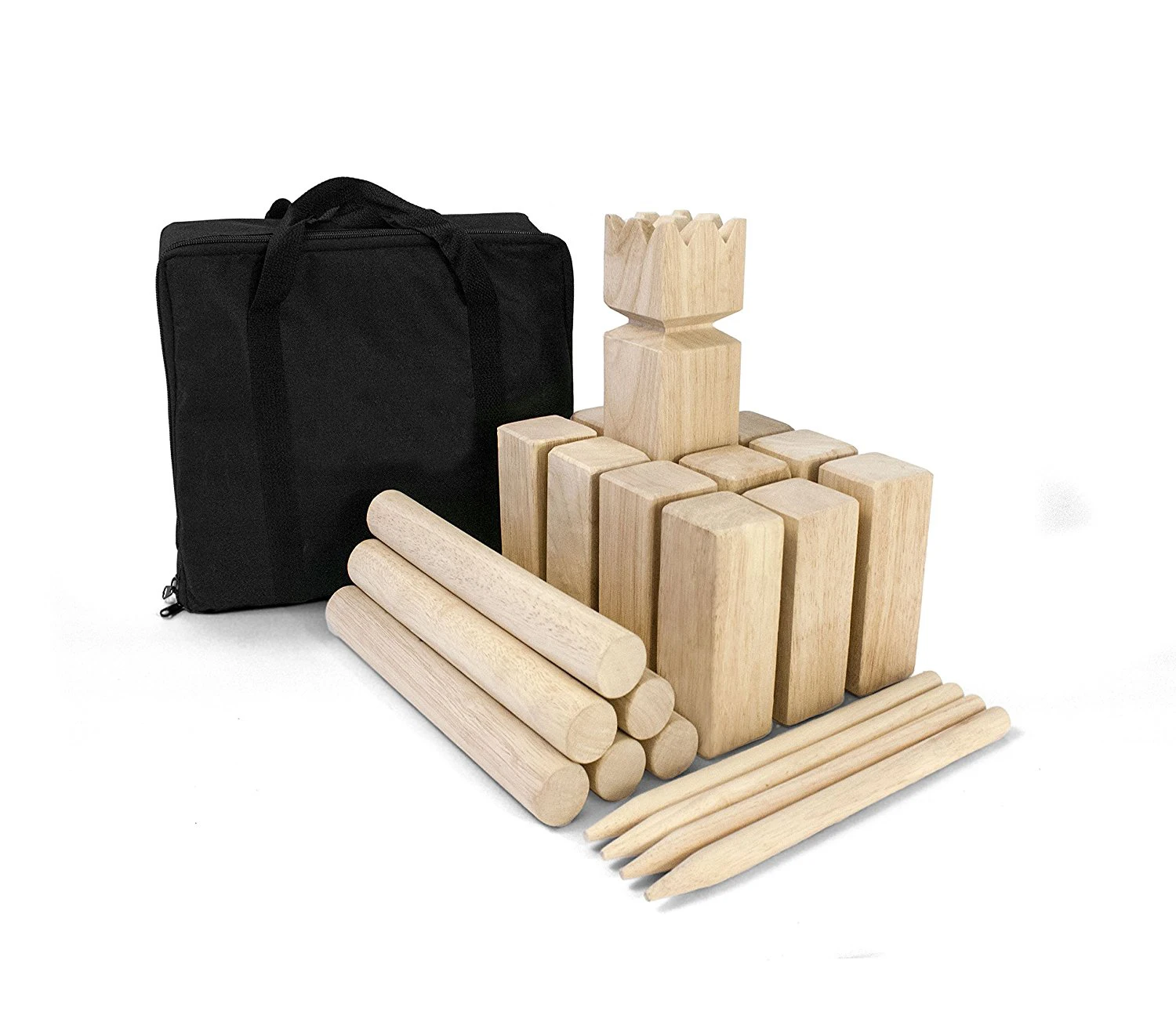 Kubb Game Premium Set Play kit for Fun outdoor yard