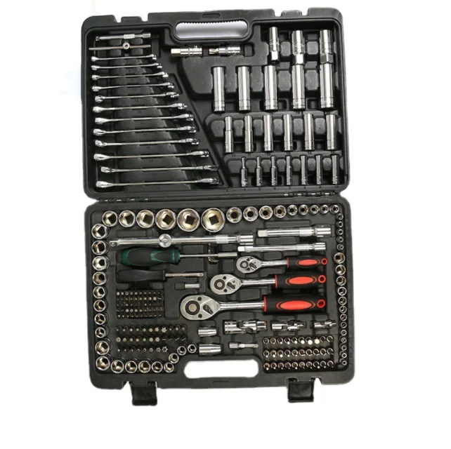 218pcs Professional auto repairing socket tool set mechanical toolbox