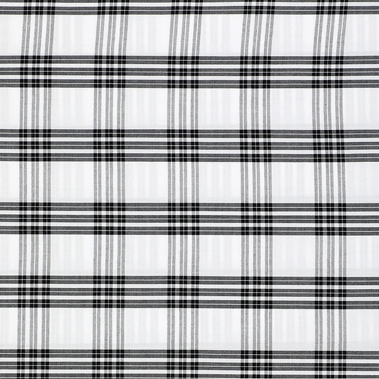 High Quality 100% Cotton Plaid Shirt Fabric Stock Lot from China Factory Soft Yarn Dyed Check Yarn for Dress Use Supplied Keqiao