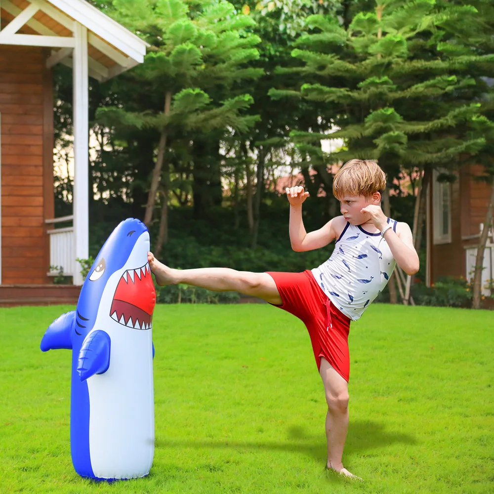 Doctor Dolphin New Design Small Size Boxing Inflatable Punching Bag Boxing Bag Standing Training Heavy Punching Bag For Kids