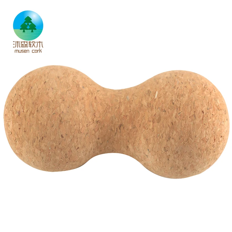 Factory Promotion 60*120 75*150 80*160mm  Nature Cork yoga ball  Massage Yoga Ball
