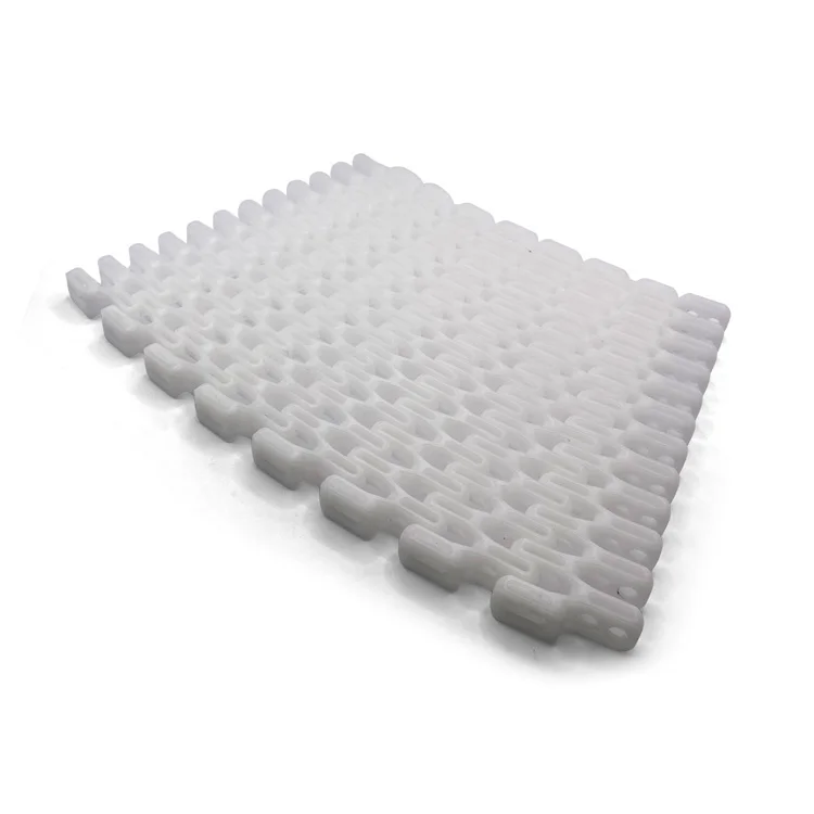 7100 Small pitch perforated top modular plastic belt for knife edge conveying