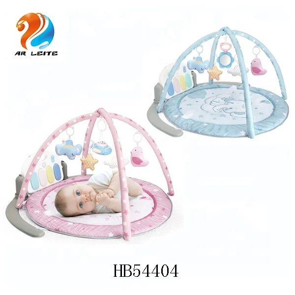 Wholesale Factory Price Round Baby Crawling Activity Gym Play Mat Pedal Piano Musical Fitness Gym Carpet