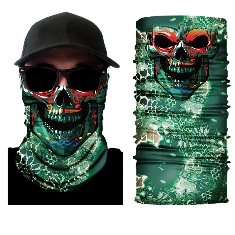 
2020 New Style Customized Cycling Neck Warmer Face Mask Face Shield Polyester Bandana 