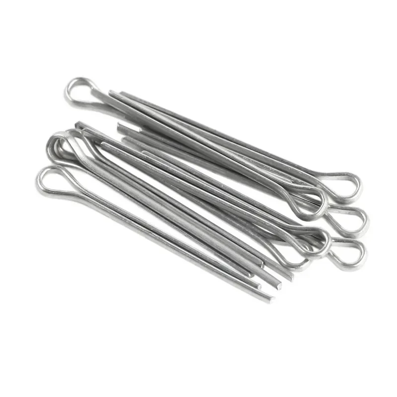 150Pcs Sliver Split Pins Cotter Fixings Assorted Sizes Zinc Plated Steel Hard Case Link Split Cotter Pin M1 M1.5 M2 M2.5 M3