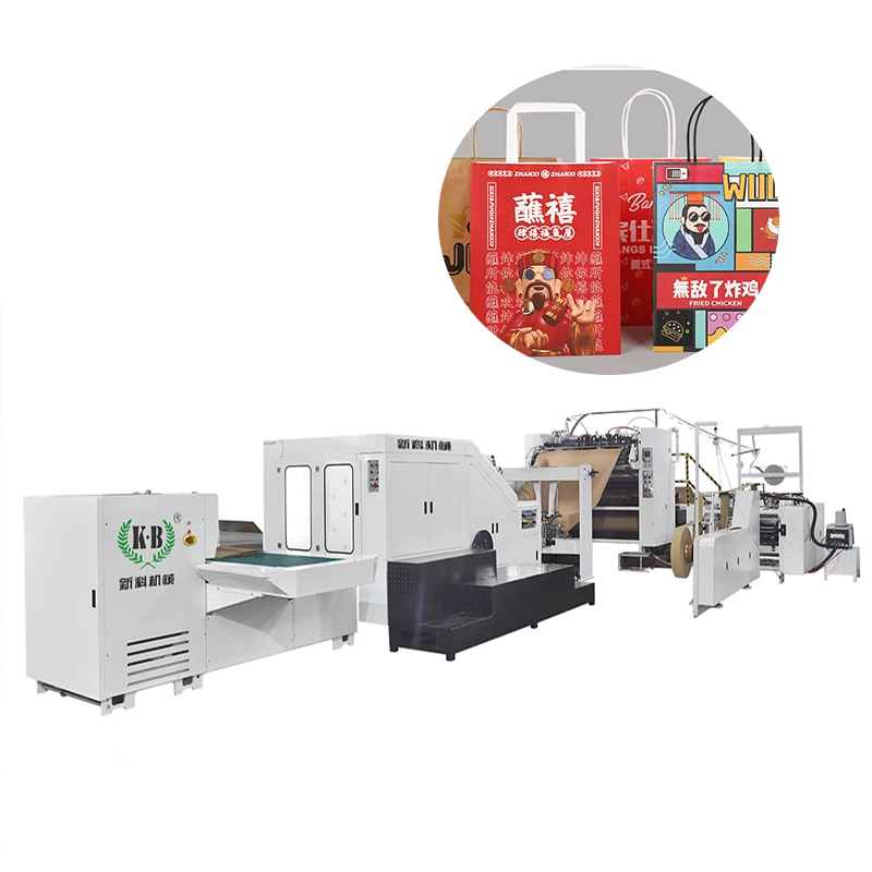 XINKE Fully Auto Roll-fed Paper Bag Machine (Flat Handle)