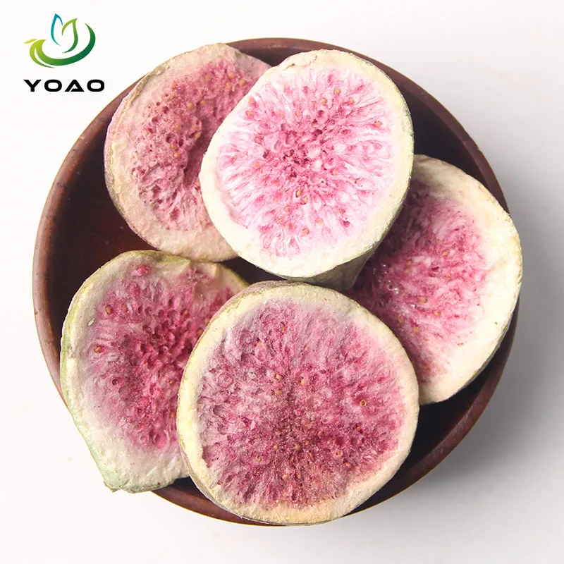 Food Grade Edible Dry Fruits High Quality Natural Freeze Dried Fig Slices Fruits for Tea Snacks FD Delicious Fruit Food