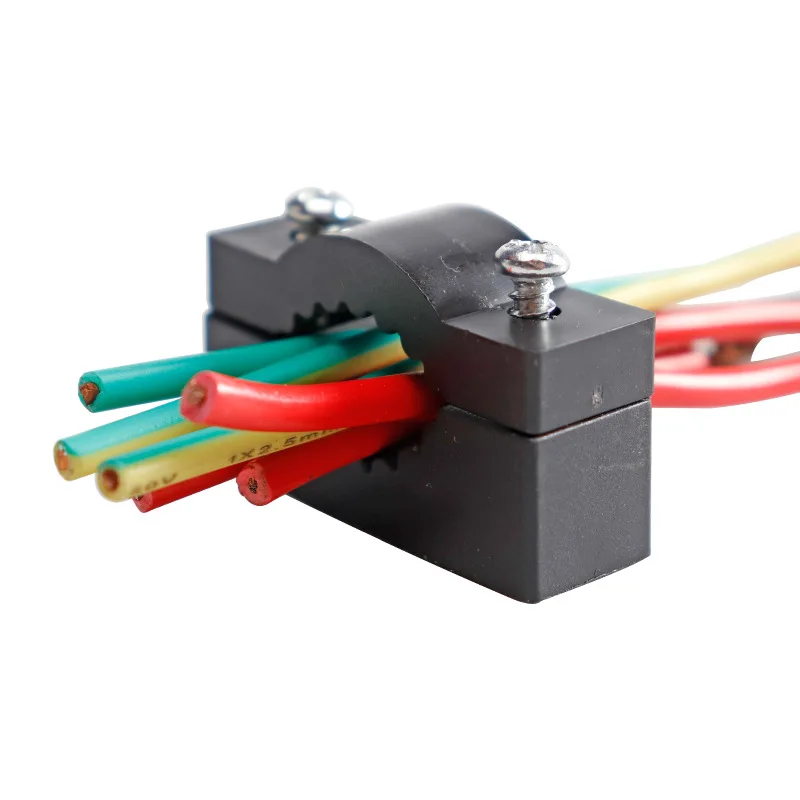 Plastic Door Round Wire Clip Cable Clamp black Cable Organizer