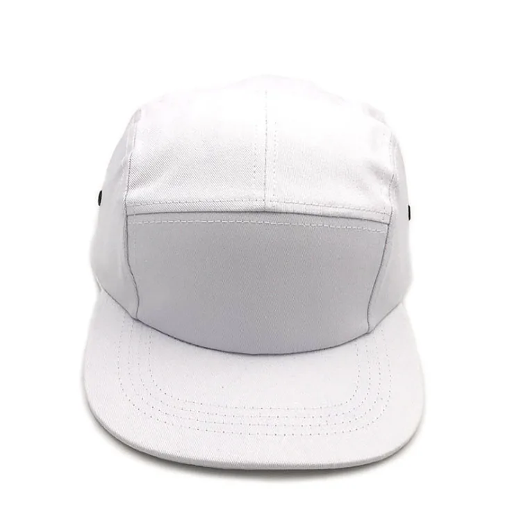 Hot Selling Custom 5 Panel Hats Biker Cap Snapback Hats Blank Solid Color Flat Brim Cap