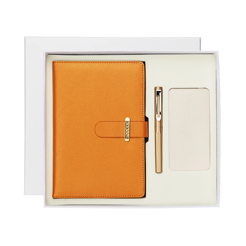 Ноутбук Классический корпоративный подарочный набор включает 10000mAh Power Bank и знак пера