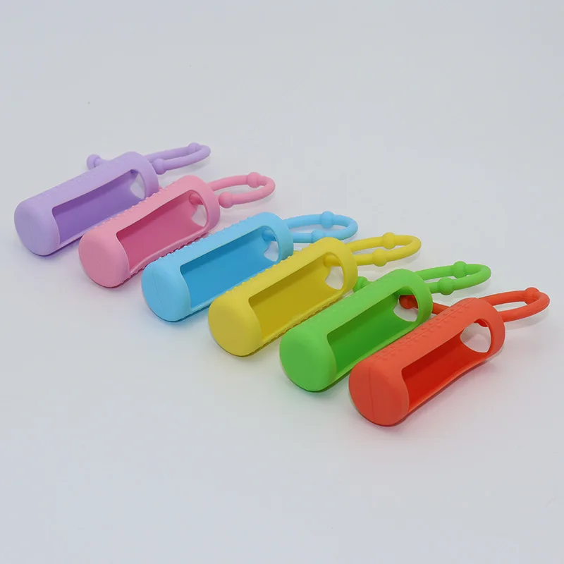 Colorful Silicone Protective Carrying Holder Case for 10ml Essential Oil Bottle