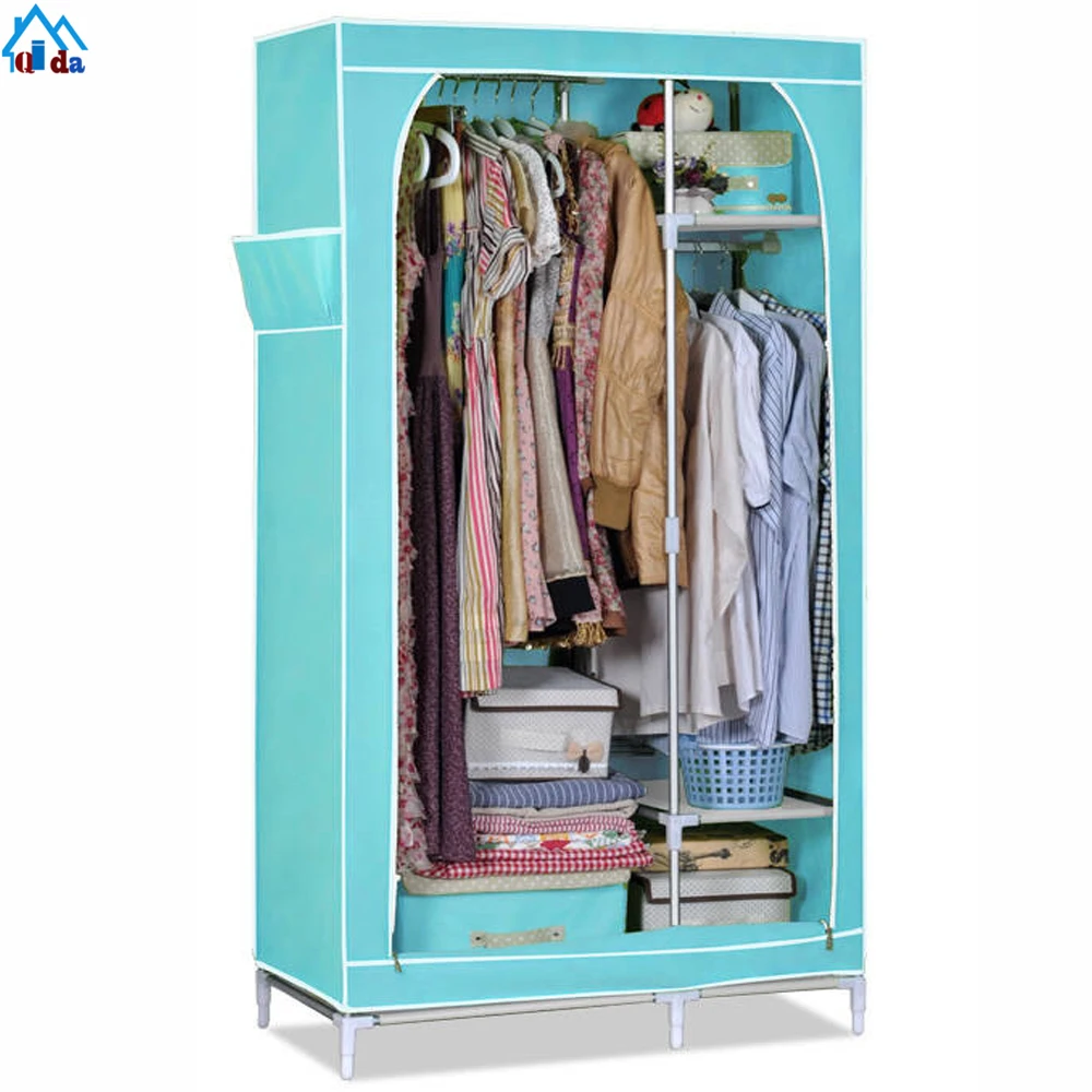 Современный тканевый удобный шкаф для одежды складной