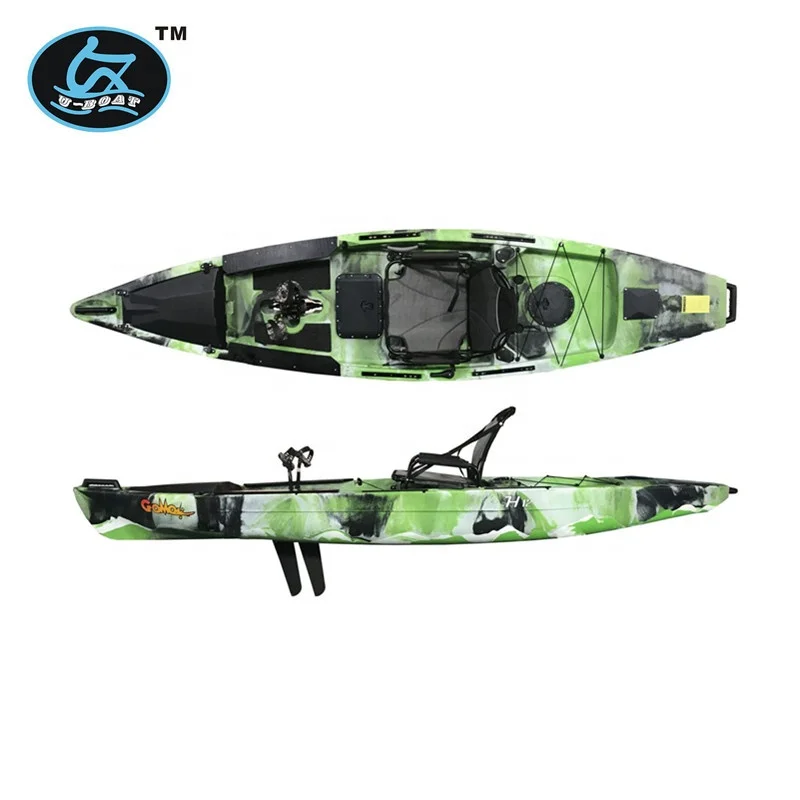 12ft pedal drive system 2.0 kayak with electric motor and livewell tank optional