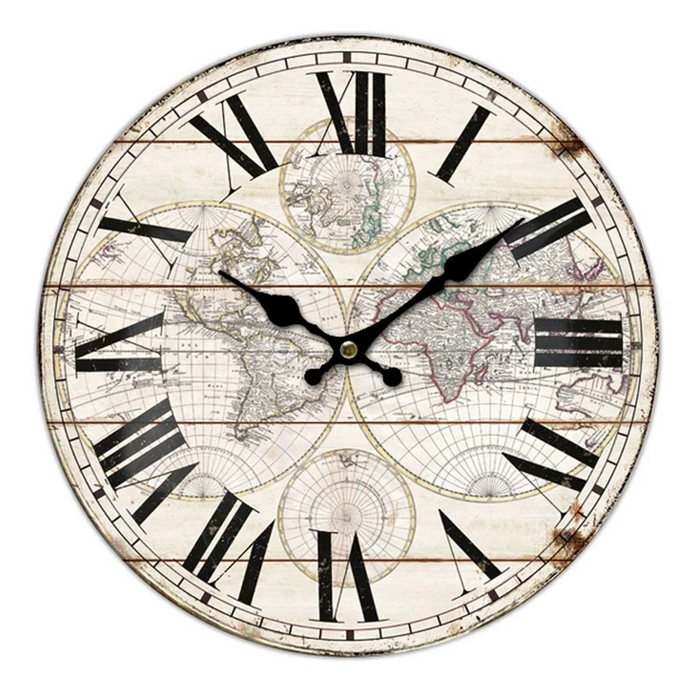 OEM European Custom cheap Modern MDF home decoration Wooden wall clock  for Living Room