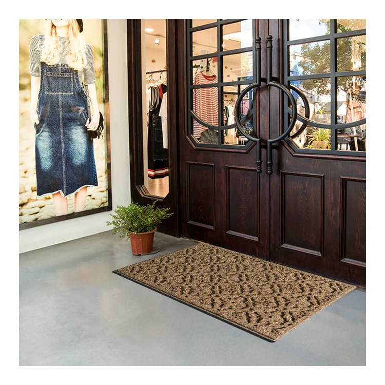 Household Entrance Pvc Rubber Front Door Mat Dirt Trapper Custom Door Mats For Home