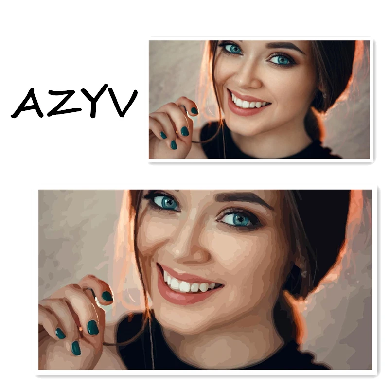 Custom Paint by Numbers Customized beauty self-painted coloring living room character wall hanging acrylic paint DIY