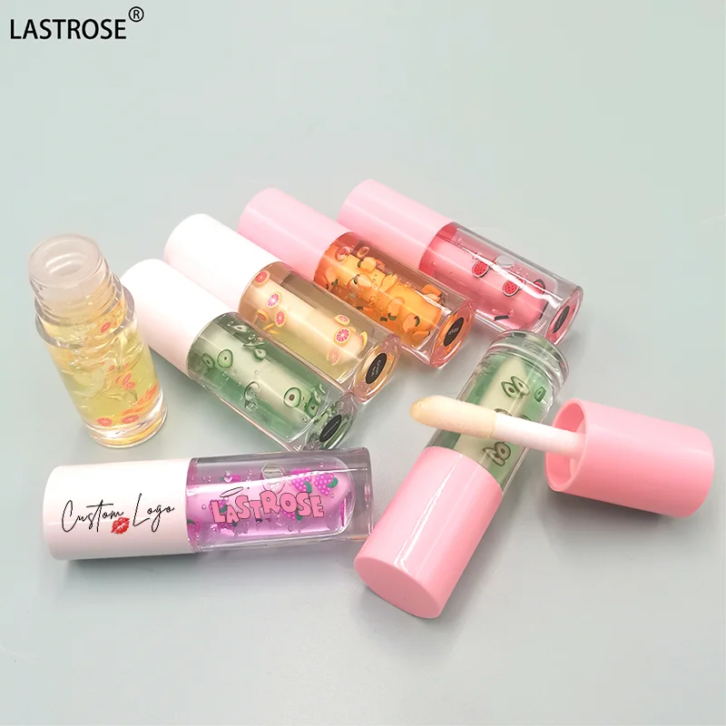 Wholesale Natural Long Lasting Moisturizing Shimmer Fat Lip Care Products Custom Vegan  Tinted Plumping Lip Oil Private Label