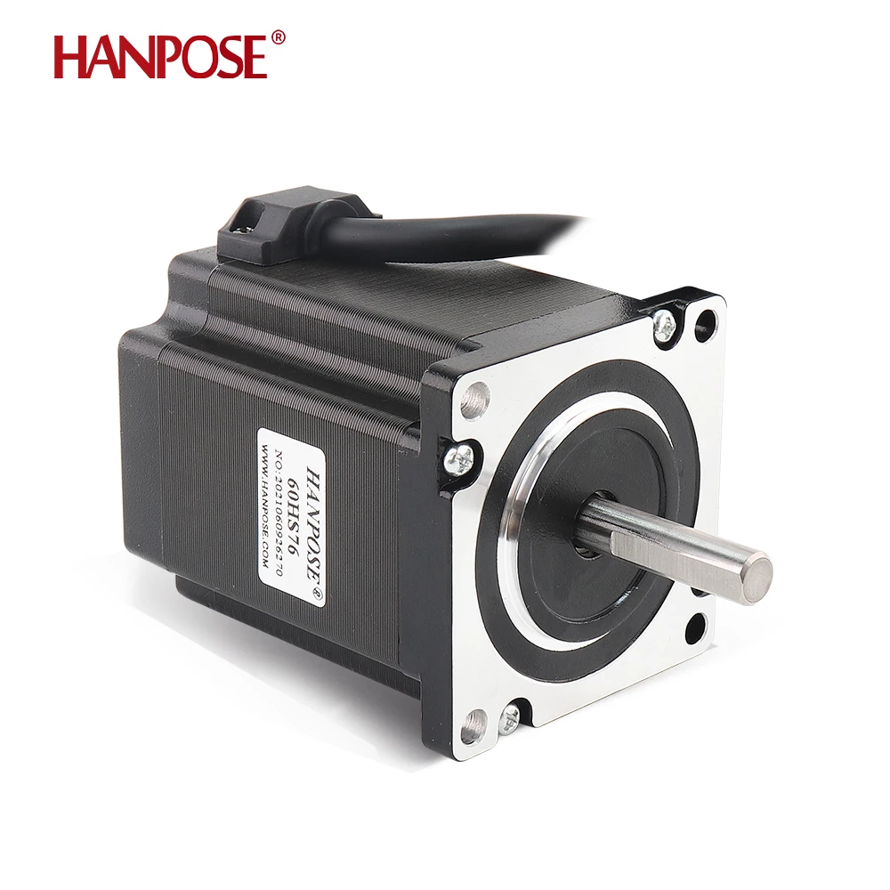 hanpose 24V 60 Stepper Motor 1.8 degree 60HS76 motor 4-lead 2.3N.M 4.0A for CNC milling machine Nema24 Stepper Motor