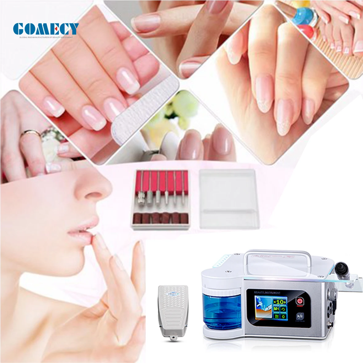 Professional Nail Drill Machine 35,000RPM Brushless Nail Drill, Portable Electrical Nail File for Acrylic Nails with water spray