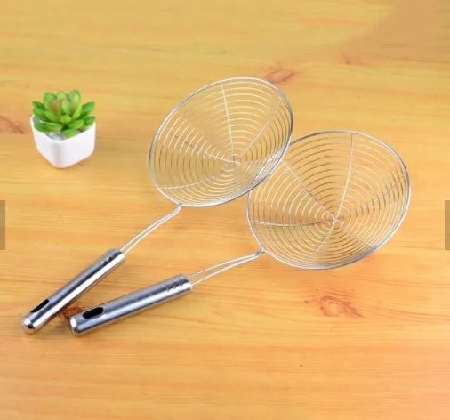 stainless steel wire skimmer mesh colander strainer