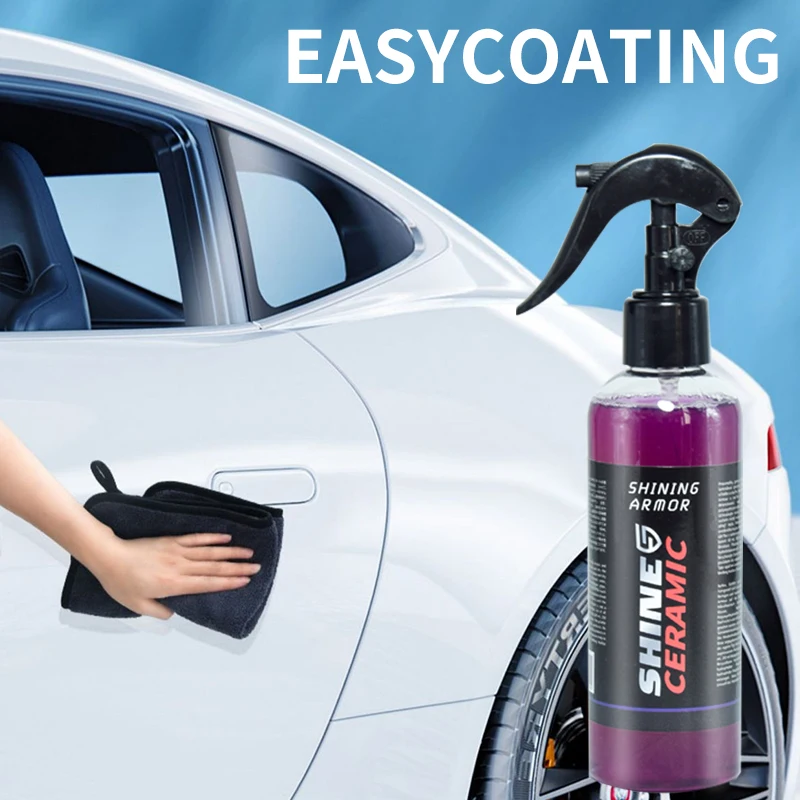 200ML SHINE ARMOR Fortify Quick Coat Ceramic Coating Car Wax Polish Spray Waterless Car Wash&Wax Hydrophobic Top Coat Polish