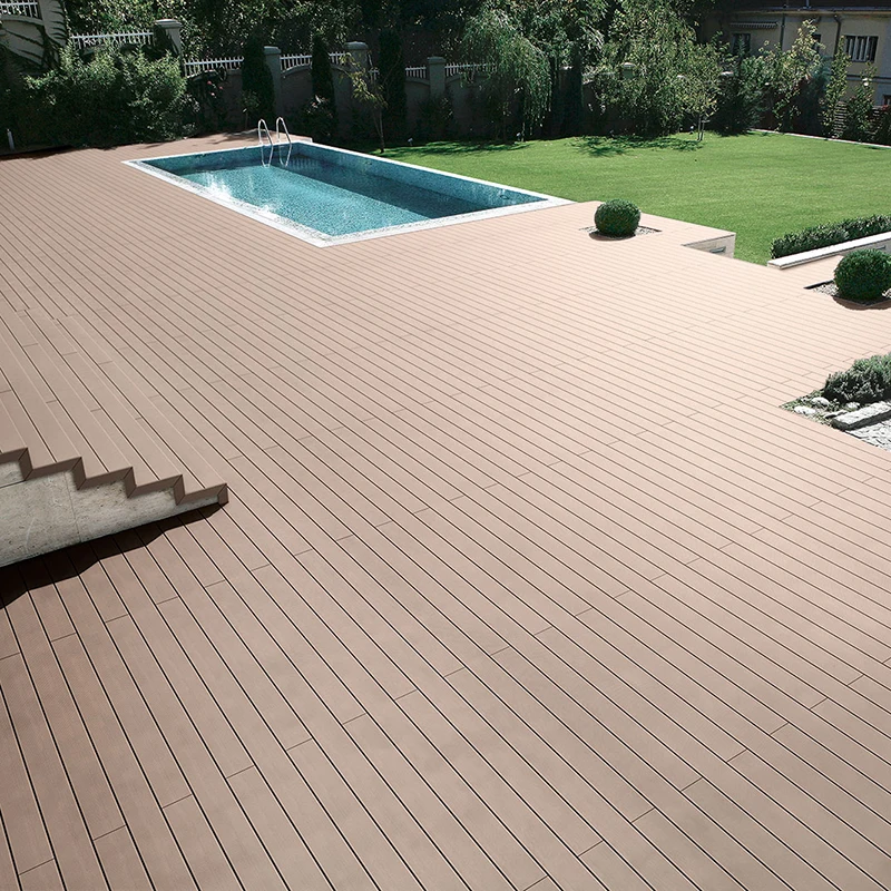 LYW Современная новая технология водонепроницаемый уличный wpc Композитный бассейн палуба горячая Распродажа коэкструдированный WPC композитный настил