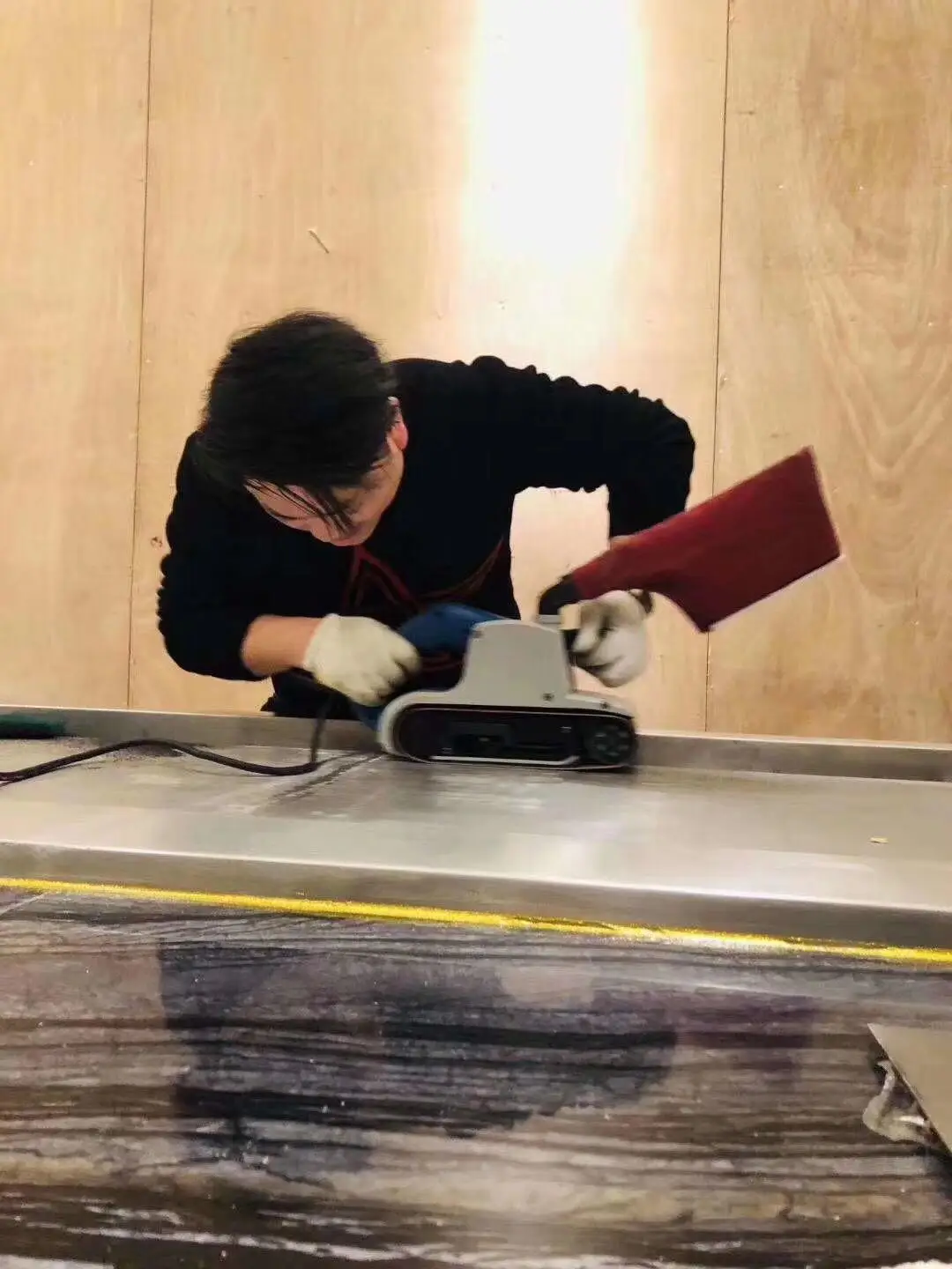 Gas Fired Commercial Smokeless Teppanyaki Grill Plate Table In Restaurant Hotel Catering equipment