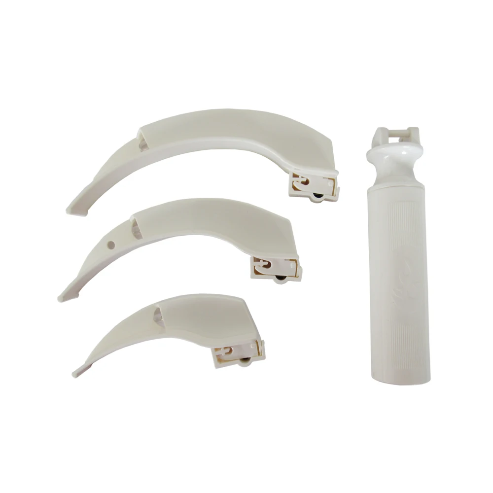 Chinese Anesthesia Diagnose Intubation Flexible Optical Fiber Macintosh Laryngoscope Blade and Handle Kit Set 0# 1# 2# 3#