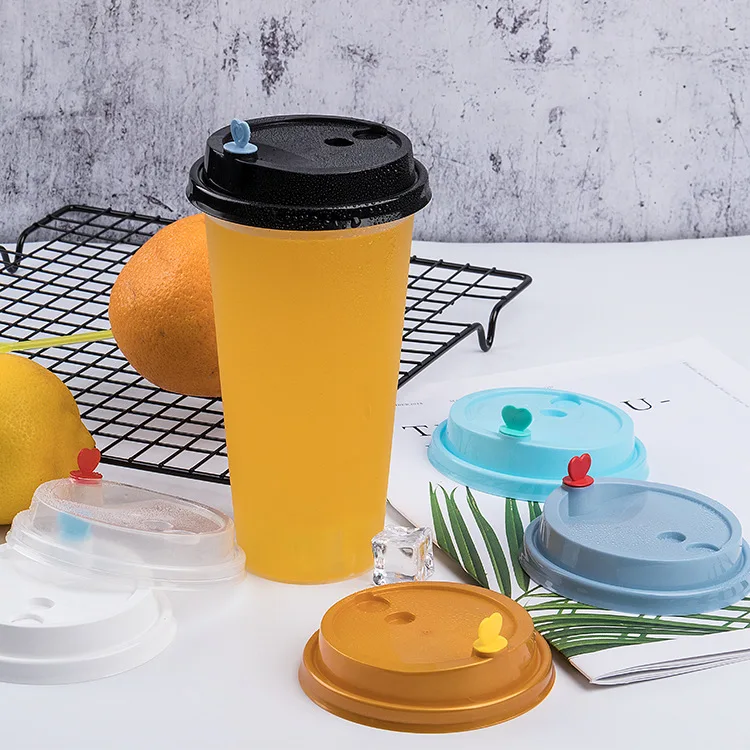 Disposable cup cover drink Plastic juice drink Cups lid