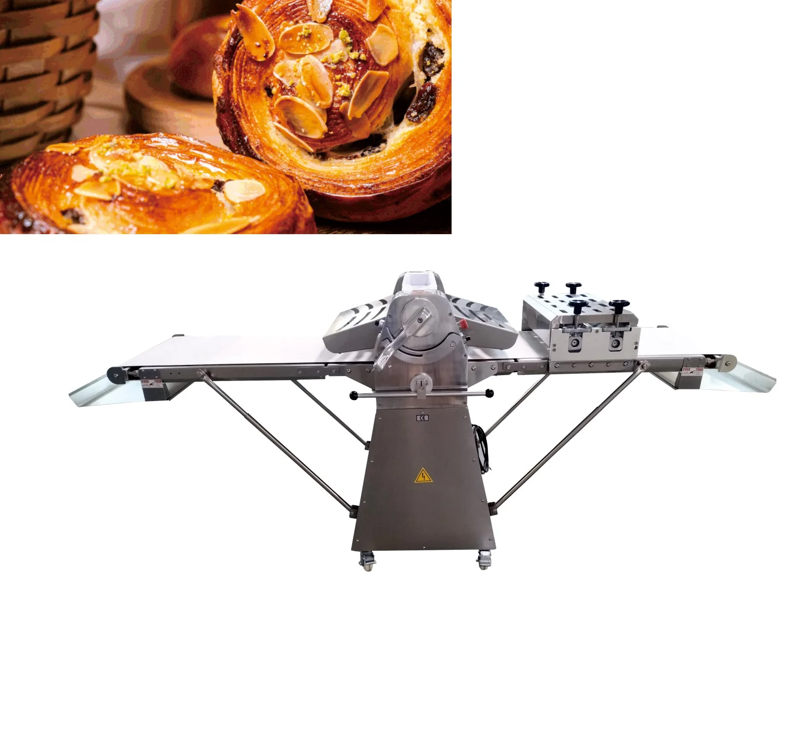 KAINO Stainless Steel Automatic Standing Dough Sheeter