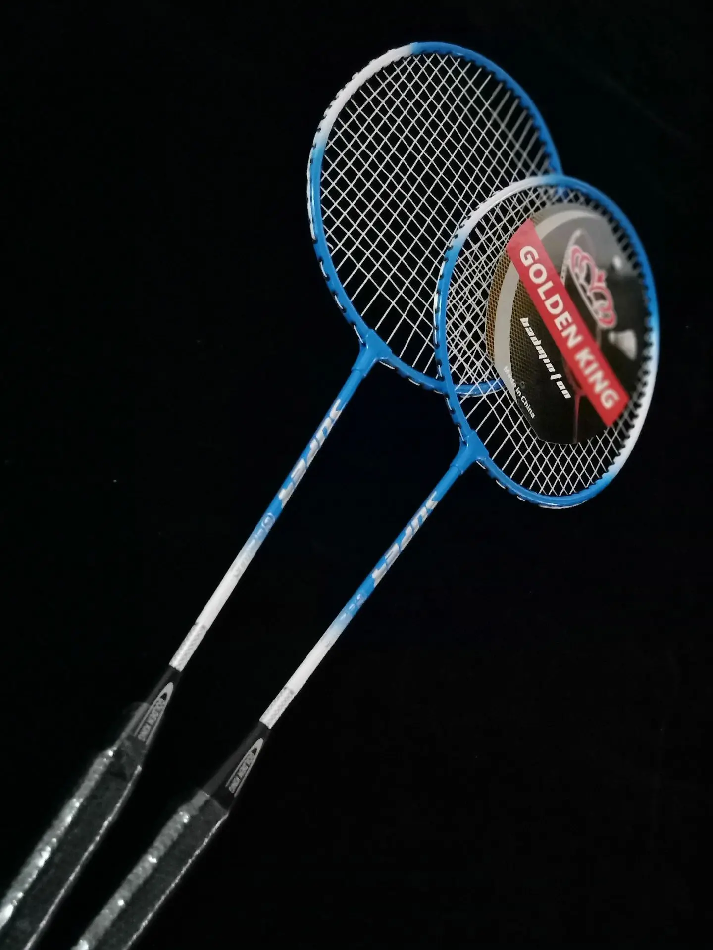 Promotion quality steel bat badminton custom logo badminton rackets low prices factory direct badminton bat and ball