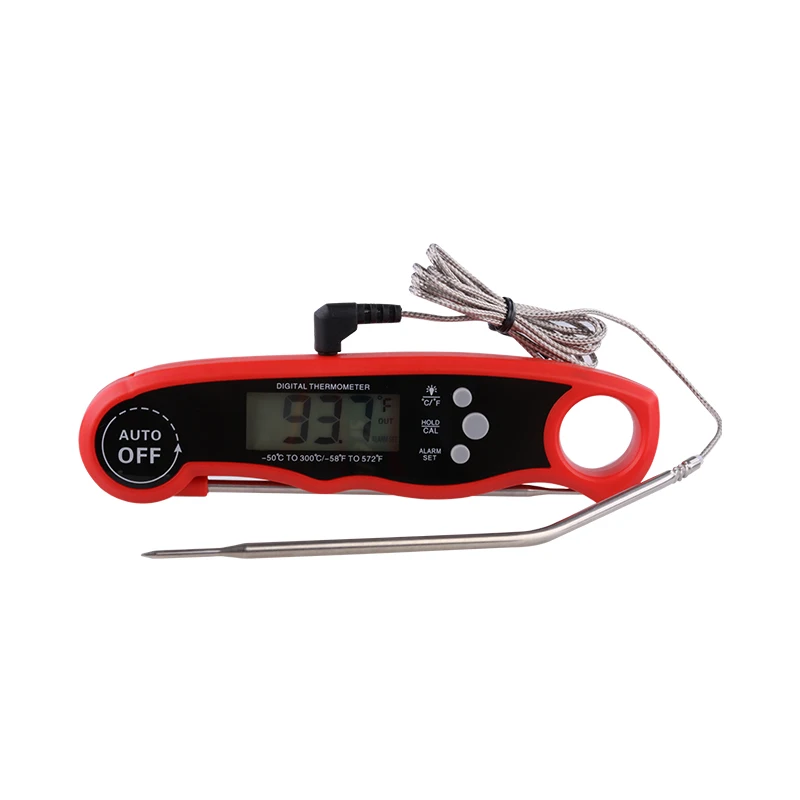 Oven BBQ fold probes 2 in 1 digital meat thermometer for kitchen cooking